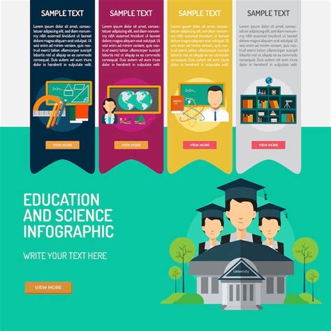 Free Vector | Education infographic template