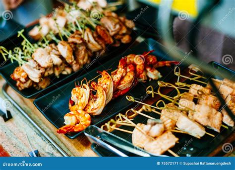 Close Up of Delicious Grilled Seafood Platter Stock Image - Image of ...