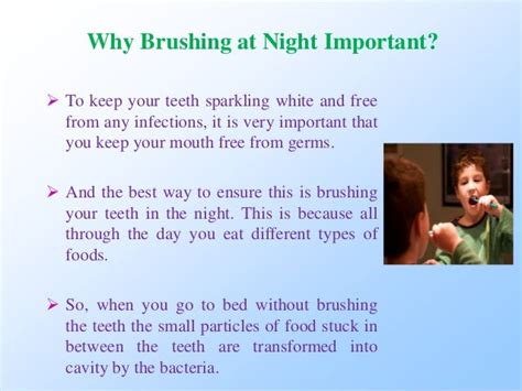 Should you brush your teeth in the night