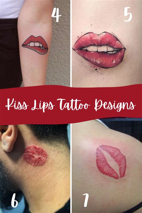 73 Flirty Lips Tattoo Designs - TattooGlee Lips Tattoo Ideas Kisses ...