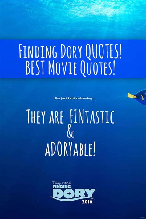 Finding Dory Quotes - Entire LIST of the BEST movie lines in the movie ...