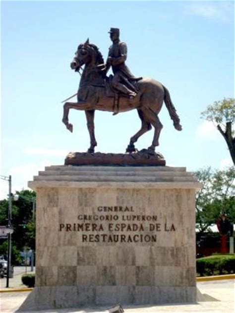 Equestrian statue of Gregorio Luperón in Santiago Dominican Republic