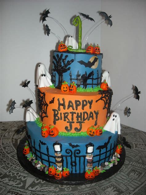 Halloween Themed 1St Birthday Cake - CakeCentral.com