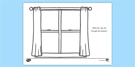 FREE! - Window Frame Drawing Sheet (l'insegnante ha fatto)