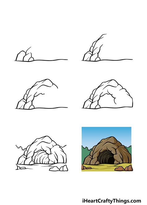 how to draw a simple cave - bodyarttattoossmalltats