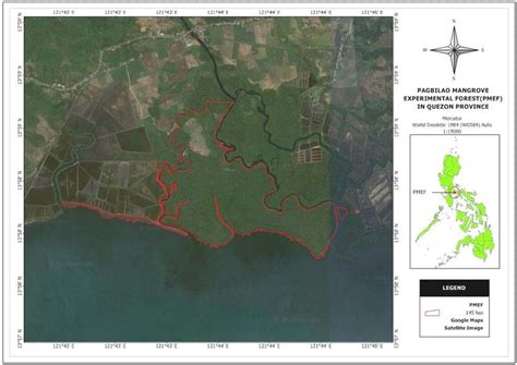 Location map of Pagbilao Mangrove Experimental Forest, Quezon ...