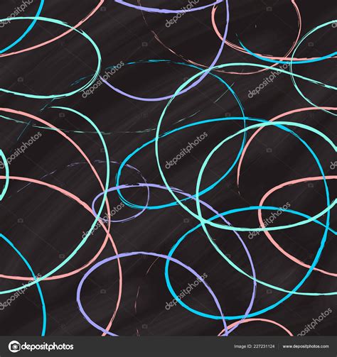 Vector Abstract Color Chalk Lines Seamless Pattern — Stock Vector ...