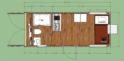 20Ft Container Home Floor Plan