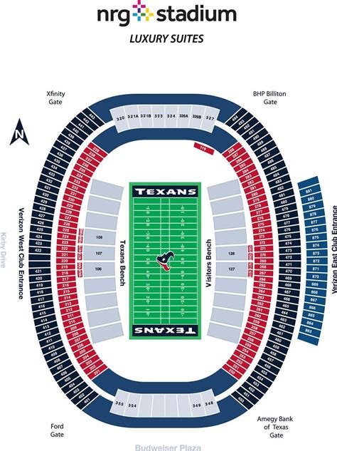 NRG Stadium Seating Map