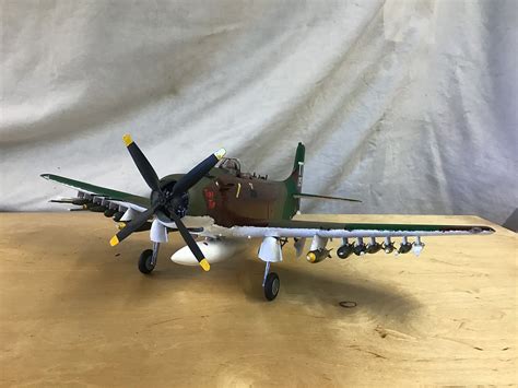 A1j Ad7 Skyraider Aircraft Plastic Model Airplane Kit 1 32 Scale | Free ...