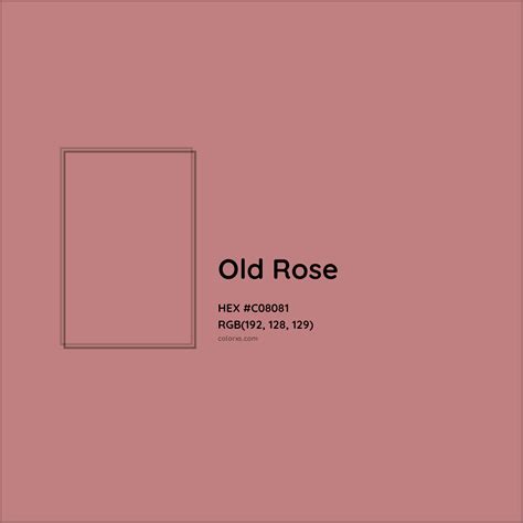 About Old Rose - Color codes, similar colors and paints - colorxs.com