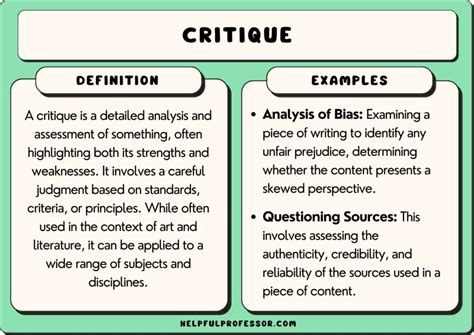 45 Critique Examples (2024)