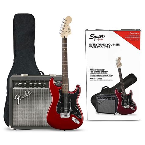 Squier Affinity Series Stratocaster HSS Electric Guitar Pack with ...