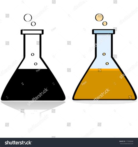 Cartoon Vector Illustration Showing Chemistry Lab Stock Vector (Royalty ...