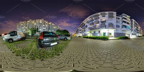 Full 360 degree view of the street virtual reality format featuring 360 ...