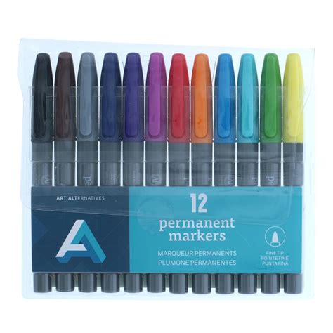 12 Packs: 12 ct. (144 total) Art Alternatives Fine Tip Permanent Marker ...