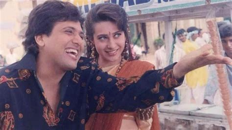 Karisma Kapoor shares a still with Govinda from the 1995 film 'Coolie ...