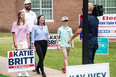 Katie Britt leads Alabama GOP Senate primary race, runoff likely