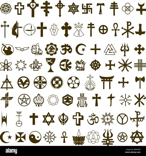 vector. various religious symbols Stock Vector Image & Art - Alamy