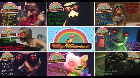 Willy’s Wonderland (2021) - All Animatronic Scenes Tribute Theme Songs ...