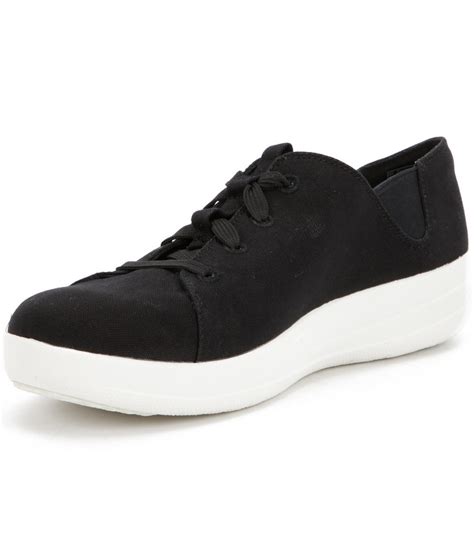 Fitflop Ltd. F-sporty Canvas Sneakers in Black - Lyst