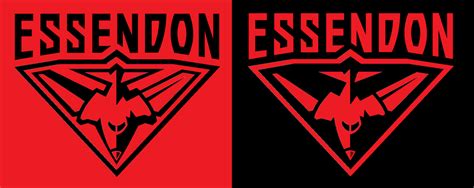 i like essendon's logo but not the grey. i think it works just as well ...