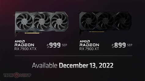 AMD Announces the $999 Radeon RX 7900 XTX and $899 RX 7900 XT, 5nm ...