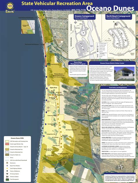 Oceano Dunes State Vehicular Recreation Area Map - Ontheworldmap.com