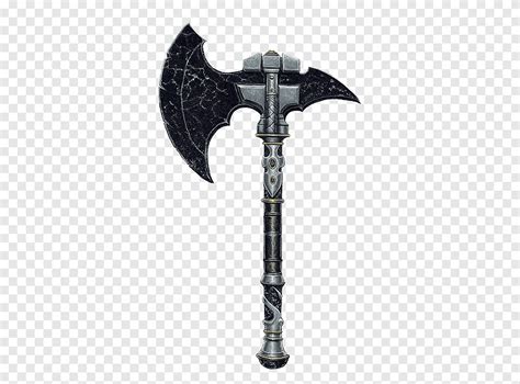 Gray and black pick axe, Knife Battle axe Weapon Sword, Hand-drawn game ...