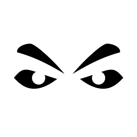 Angry Eyes Vector SVG Icon - SVG Repo