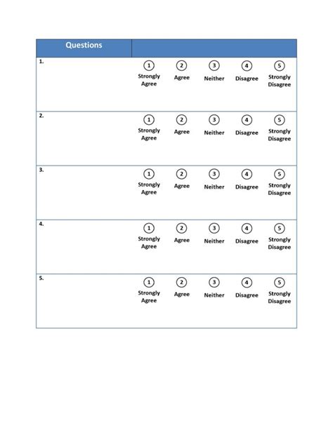 27 Free Likert Scale Templates & Examples [Word/Excel/PPT]