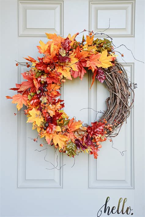 FALL Wreath,Fall Door Wreath, Thanksgiving Wreath, Autumn Wreath,Autumn ...