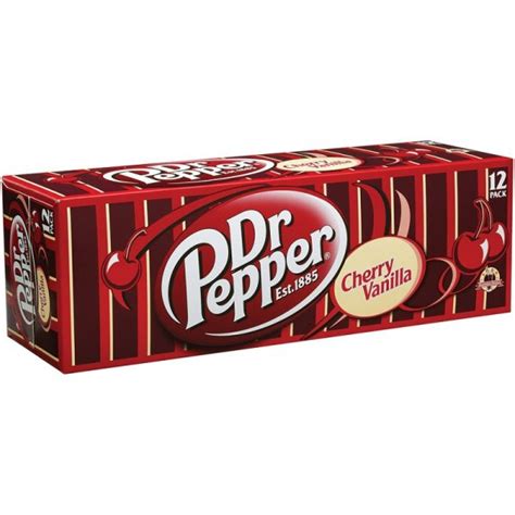 Dr Pepper Cherry Vanilla 12fl.oz (355ml) 12-Pack Cans - American Candy ...