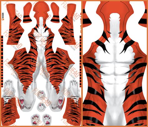 Tiger Pattern - Fur Head Design