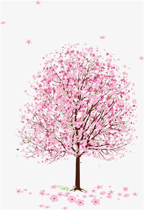 a tree with pink flowers on it