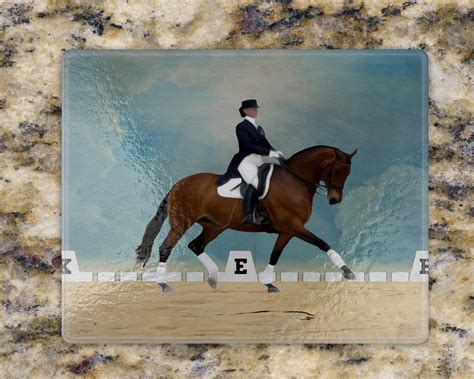 Dressage Horse Cutting Board Horse Image Cutting Board - Etsy