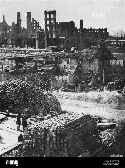 The Great Chicago Fire Aftermath, 1871 Stock Photo - Alamy