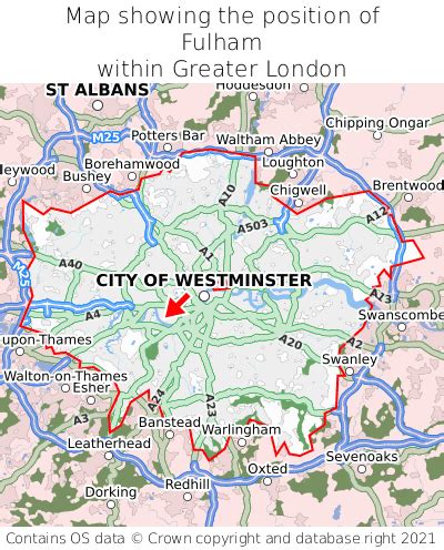 Where is Fulham? Fulham on a map