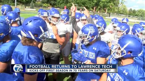 After 70 years, football back at Lawrence Tech