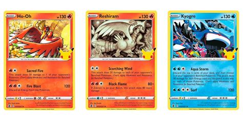 Pokemon 25th Anniversary Card List