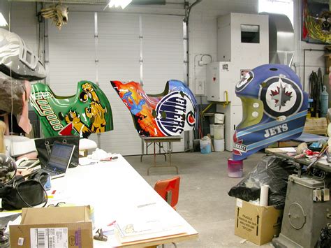 Shop Talk: Painting a giant hockey mask - Sign Media Canada