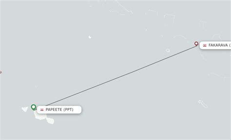 Direct (non-stop) flights from Papeete to Fakarava - schedules ...