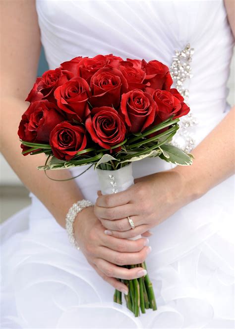 Red Rose Bridal Bouquet