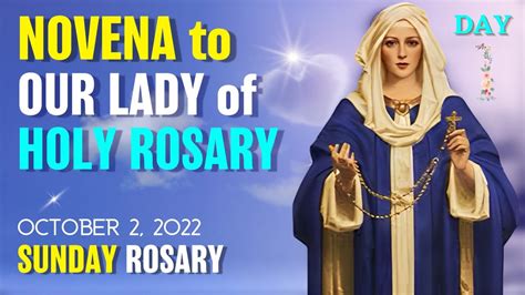 NOVENA to OUR LADY of ROSARY DAY 1 | ROSARY SUNDAY the Glorious ...