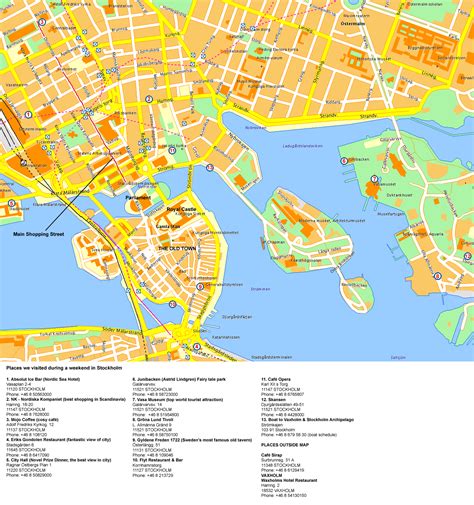 Map of Stockholm - ToursMaps.com