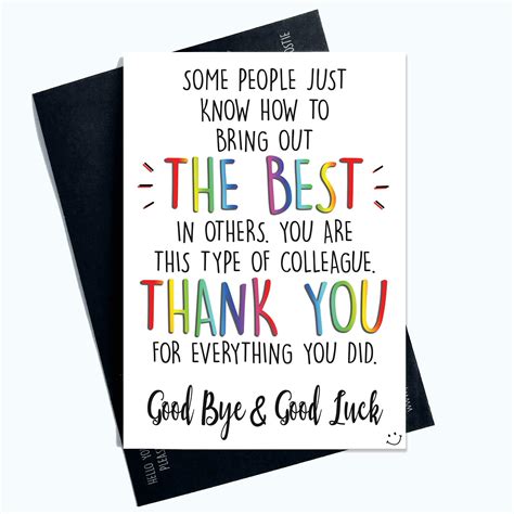 Buy Colleague Leaving Card New Job Card Coworker Leaving Good Luck ...