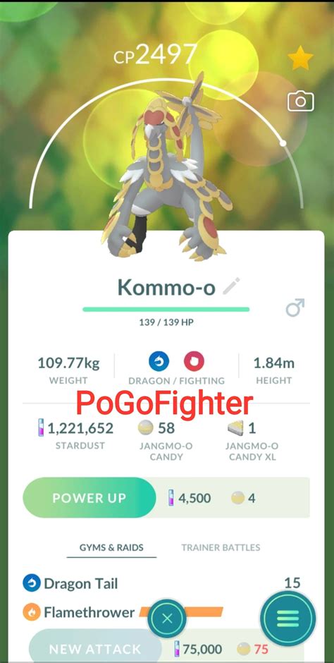 Pokémon GO Kommo-o CP3000+ – High CP Pokemon – TRADE (Read Describe ...