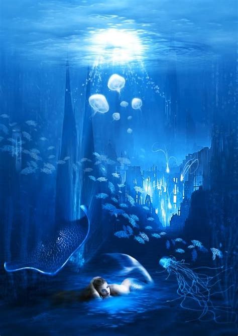 Underwater World by Svetlana Sewell | Underwater world, Mermaid poster ...