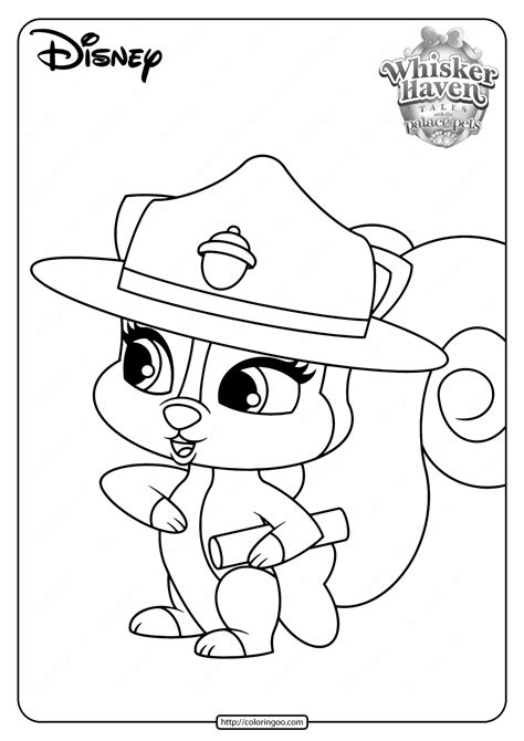 Printable Palace Pets Chipper PDF Coloring Pages | Coloring pages ...