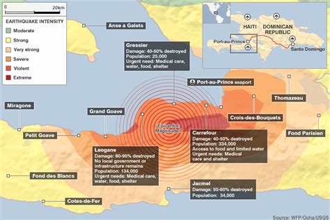 Haiti Earthquake Map